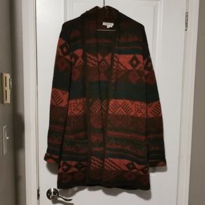 Orvis navajo Patterned Cardigan Sweater